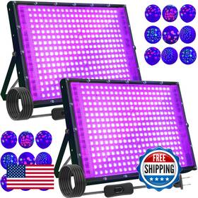 B0dd6vqg2z Arckarling 2 Pack 300w Blacklight 336 Leds Uv Lamp Black Lights For Glow Party