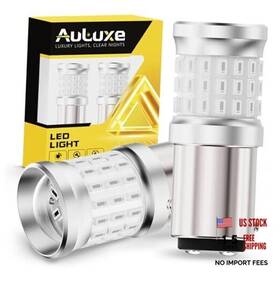 Auluxe Al-037 Upgraded 1157 Led Bulb 500% Super Bright And Red Color Replacement For 2057