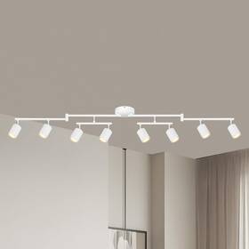 B0drfbxfds Auquee 8 Light Track Lighting Fixtures Ceiling Matte White Kichen B0drfbxfds Auquee 8 Light Track Lighting Fixtures Ceiling Matte White Kichen
