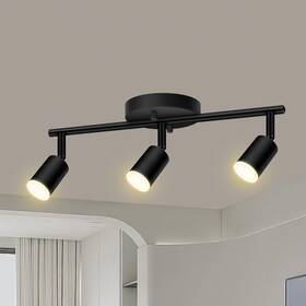 B0fqt7xnnv Auquee 3 Light Track Lighting Fixtures Ceiling 12w/2700k Black W