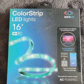 8773 Aura Led Auraled Colorstrip Lights 16 Ft Wifi Multicolor Dimmable App Remote Control