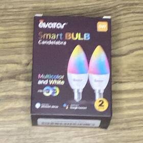 Avatar 6942579443322 Smart Led E12 Candelabra Bulb Multicolor Alexa Google 500 Lumens 2-pack