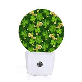 Wallnightlig-spk-a06 Axayaz Green Shamrock Led Night Light St Patricks Day Standard Size Multi-b17
