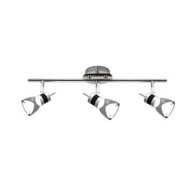 Beldi 628366002560 Led 19.7 Inches 3-light Brushed Chrome Integrated Track Clear