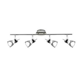 Beldi 628366002577 Led 25.2 Inches 4-light Brushed Chrome Integrated Track Clear