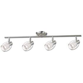 Beldi 878441008721 Salem Collection Four Lights Track Fixture Nickel Finish Clear