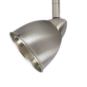 Benjara 192551482241 Round Metal Shade Track Light Head And Frame Silver