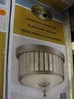 721475 Berzon 2 Fixture Mount Hampton Light Nickel Brushed Bay Flush