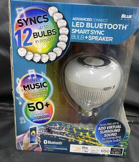 Blue Sky 859164005211 Led Bluetooth Light Bulb Plus Wireless Music Speaker 50 Colors