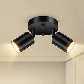 B0cx1dnjsx Boostarea Led 2 Light Track Lighting Kit Fixtures Black Rou
