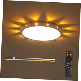 Boruilighting 791200197002 12in 24watt Flush Mount Led Ceiling Light With Remote Control White