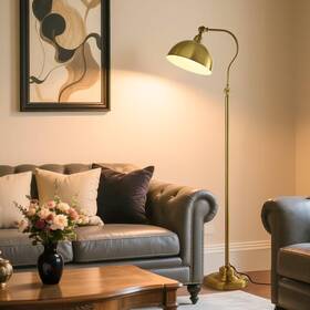 8801 Branded Bright Led Gold Reading Floor Lamp With Remote Control And Bluetooth