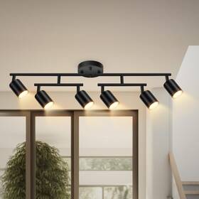 B0cqyphbkk Bricosmocon Track Lighting Fixtures Ceiling Black 6 Light Kit For Kitchen 3