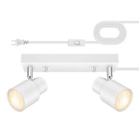 B0dbhg9yqt Bricosmocon Plug In Track Lighting Fixtures Ceiling White Light Led 2-light Li