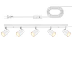 B0djxs5jyt Bricosmocon Track Lighting Plug In 30 Led Light Fixtures Ceiling White 5