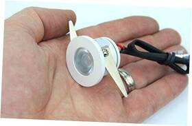 Britta Products 616453978720 Micro Mini Down Light Led Fixture 110-240vac - 1.25 Inch Diameter 1 Watt Cool