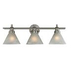 11402 Brushed Light 3 Nickel Bathbar Bulb - Vanity Pemberton