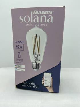 291125 Bulbrite Solana Smart Led Bulb Edison St18 Dimmable Wi-fi White