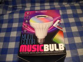 By Tech 805112093656 Muti Color Wireless Music Bulb With Remote Smart Light Speaker