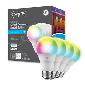 93128983 C By Ge Cync Full Color Direct Connect Dimmable Light Bulb Led Change 4pk