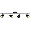 C0208 Vaxcel Fairhaven Textured Black And Natural Brass 884656745672