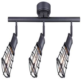 It611a03gph Canarm B01lbfu2zk Otto 3 Light Track Rail Graphite Metal Cage Shades