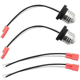 48022-sab-2s Chenjin 2 Sets Of E26 Socket Adapter With Male And Female Terminals Threaded Lamp Base