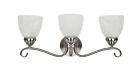 Ch0191-bn-bl3 Chloe Brushed 3-light Transitional Bath Lighting Nickel Vanity