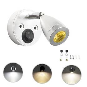Dv-035 Cihely Dc12v 3w Rv Interior Led Spotlight Cold White 6000-6500k Drop Shape Sliver