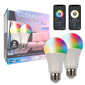 Cleanlife 736542868258 Smart Gen 2 A19 Led Bulb - Rgb Tunable White With Wifi