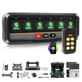Kz-cp-6-wx-yk-app Co Light Wireless Rgb 6 Gang Switch Panel With App And Remote Control 230ft Ran