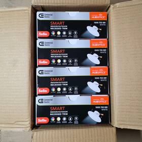 538561010 Commercial Electric 4 Pk Smart 5/6 In Led Recessed Trim White Hubspace