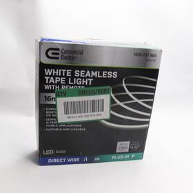 Tape192 Commercial Electric Tape192/wcob/hd Dimmable Integrated Led 3000k Indoor Seamless Tape Strip Light