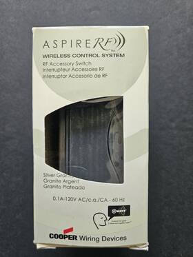 Rf9517sg Cooper Wiring Aspire Rf Accessory Switch Wireless Zwave Silver Granite
