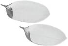 Cp7577-12-15-ca-185191 Studio Shasta White And Silver Leaf Plate Set 736101969143