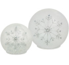 Cq3led062 Cedar Home Led Night Light Frosted Snowflake Glass 842880101176