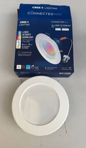 Cmdl6-75w-al-9ack Cree Lighting Connected Max Smart Led 6 Inch Downlight Tunable White