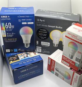 Cree Lighting Ge Sengled 849665042358 Lot Of 6 Smart Light Bulbs 2 Ea. Color Changing Led 60w And