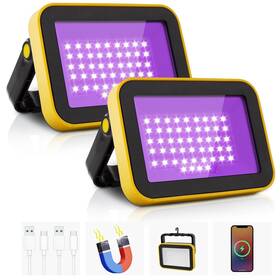 B0ch8b467f Crepow Rechargeable Led Black Light Battery Powered Portable Blacklight 400nm