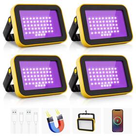 B0d6gj3gcq Crepow Rechargeable Led Black Light Battery Powered Portable Blacklight 400nm