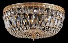 714-ob-cl-saq Crystal 732260 Brass Basket Olde 3 Id Lights