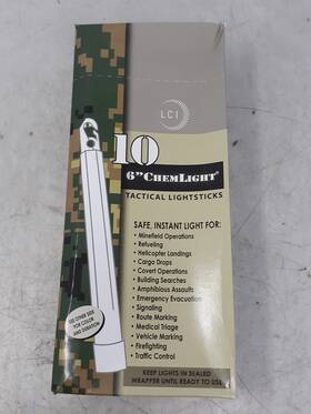 9-97520pf Cyalume 6 Inch Chemlight Tactical Lightsticks - 10 Pack 3 Hour