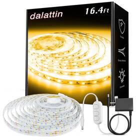 Dalattin A-ww2061500 Warm White Led Strip Lights 3000k Tunable Soft 16.4ft