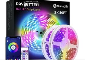 Daybetter 195925481024 Led Strip Lights 100ft Light Strips With App Control Remote 5050 Rgb