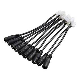 Bdtacc-11095 Dealled 20awg 10pcs 5050 5630 Led Flexible Light Strip To Power Clip On Connector And
