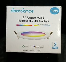 Jjdl6-012-al-rgbcw Deerdance 6 Inch Smart Wifi Rgb Cct Slim Led Down Light