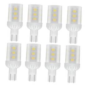Dt-t10 Dengta Lighting 921 T5 T10 Wedge Base Led Light Bulb 12vac/dc 3w 6000k 360 8 Count Cool White