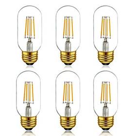 Dingred 795261247058 T14 / T45 Led Tubular Bulb 4w 2700k Warm White E26 Dimmable Vintage 40w