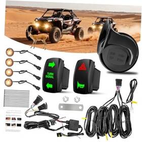 Ws17-04-07-0084 Dongguan City You Bo E-commerce Limited Utv Turn Signal Kit With Horn Pre-wired Plug And Play Atv Blinker