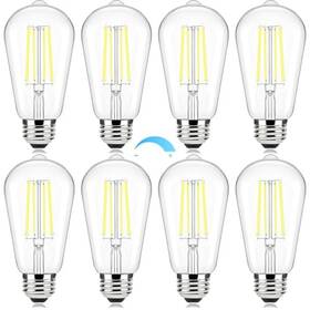 St587w-27-80-c Dongguan Juxing Lighting Co. Ltd Edison Light Bulbs 60w Equivalent 8 Count Pack Of 1 5000k Daylight White